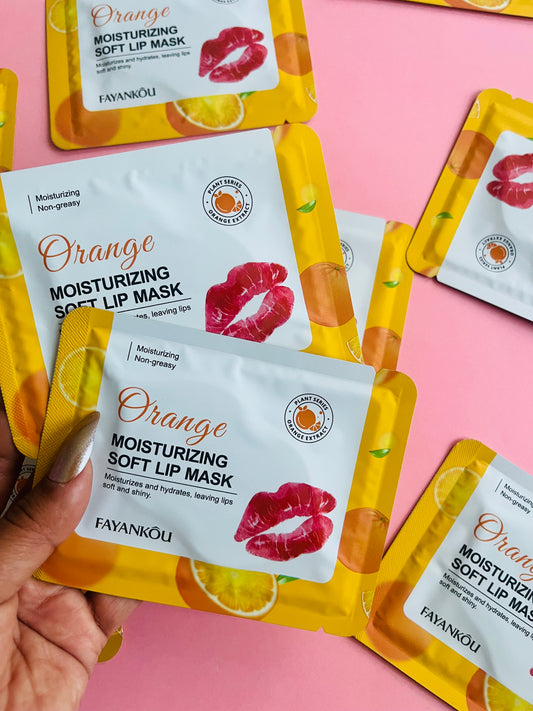 10 Mascarillas de Labios Orange