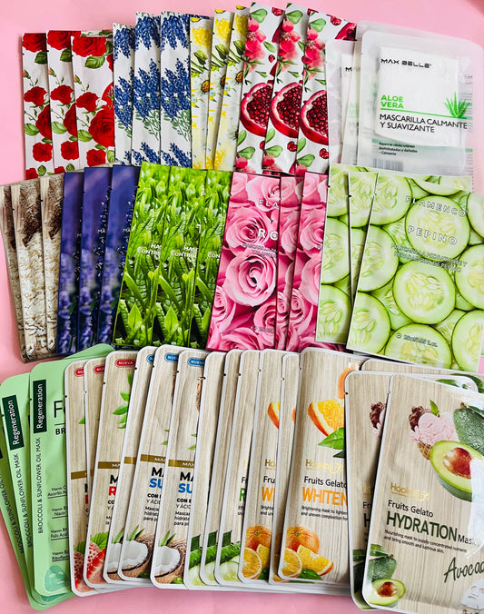 50 Mascarillas Faciales Hidratantes
