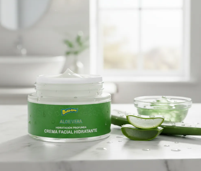 Crema Facial Hidratante Aloe Vera Bubbaluu
